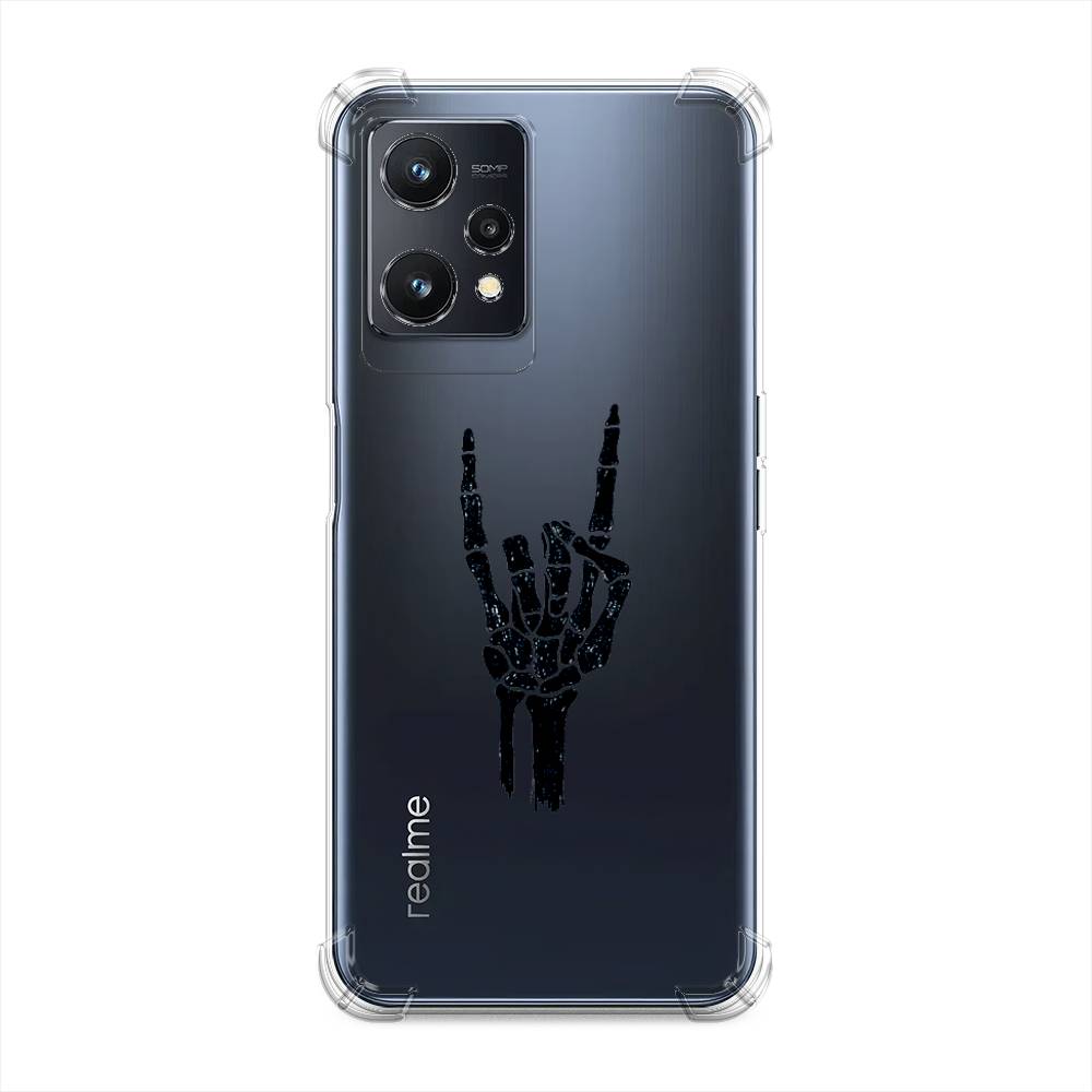 

Чехол Awog на Realme 9 5G "Rock for a skeleton", Черный;прозрачный, 2511151-1