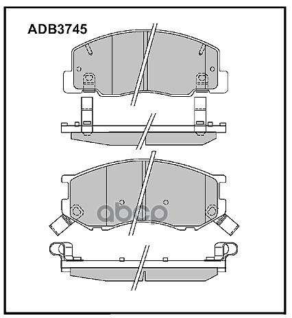 

Тормозные колодки ALLIED NIPPON дисковые передние ADB3745