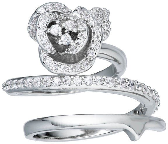 

Кольцо из латуни с фианитом р. 16 Caviar Jewellery SG012, SG012