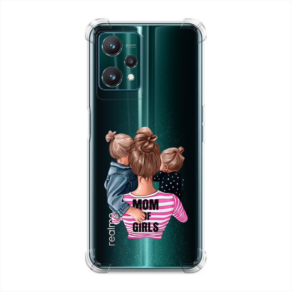 

Чехол Awog на Realme 9 Pro "Mom of Girls", Синий;розовый;черный, 258851-1