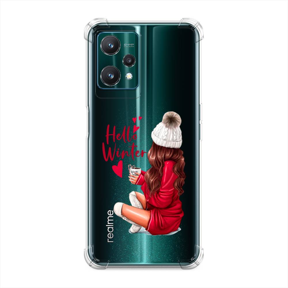 

Чехол Awog на Realme 9 Pro "Hello winter", Красный;коричневый;белый, 258851-1