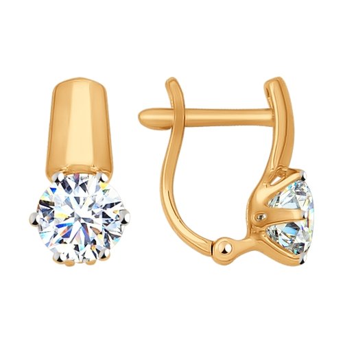 

Серьги из красного золота со swarovski Яхонт Ювелирный 128705, 128705