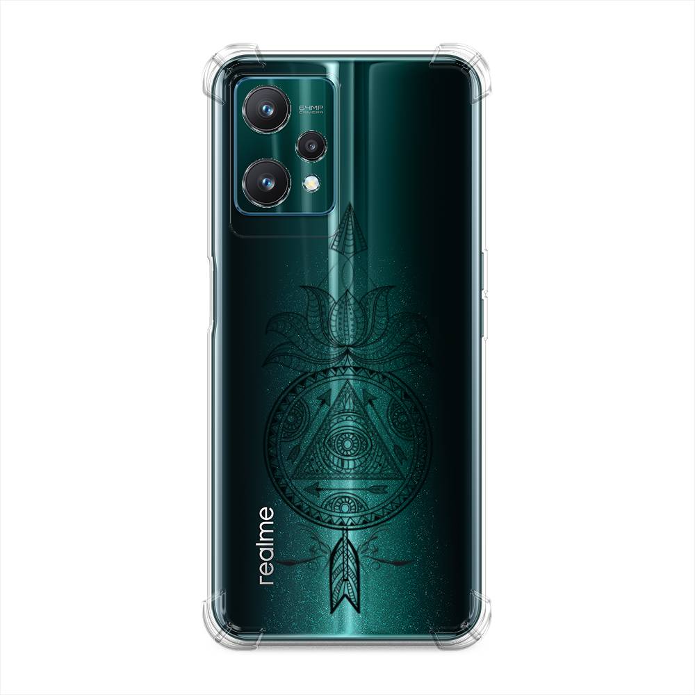 

Чехол Awog на Realme 9 Pro "Талисман арт черный", Серый, 258851-1