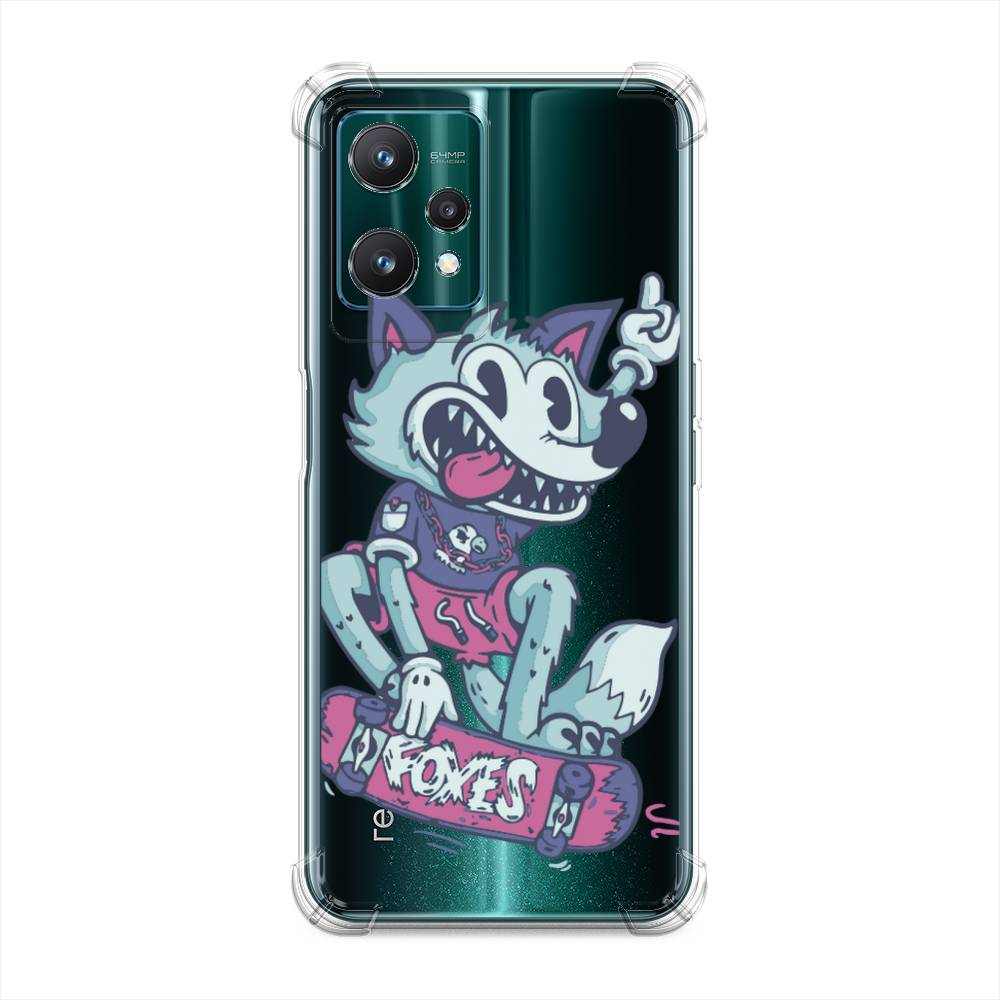 

Чехол Awog на Realme 9 Pro "Foxes", Голубой, 258851-1