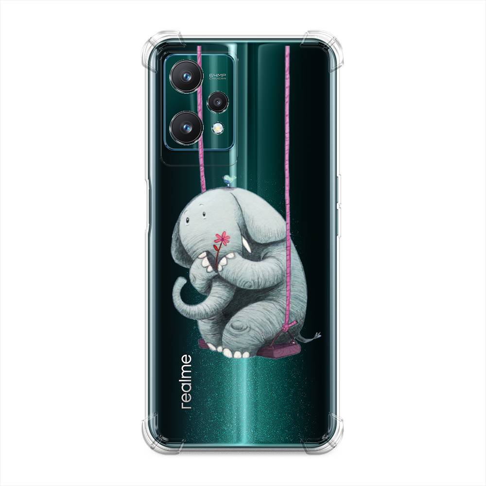 

Чехол Awog на Realme 9 Pro "Грустный слоник", Розовый, 258851-1