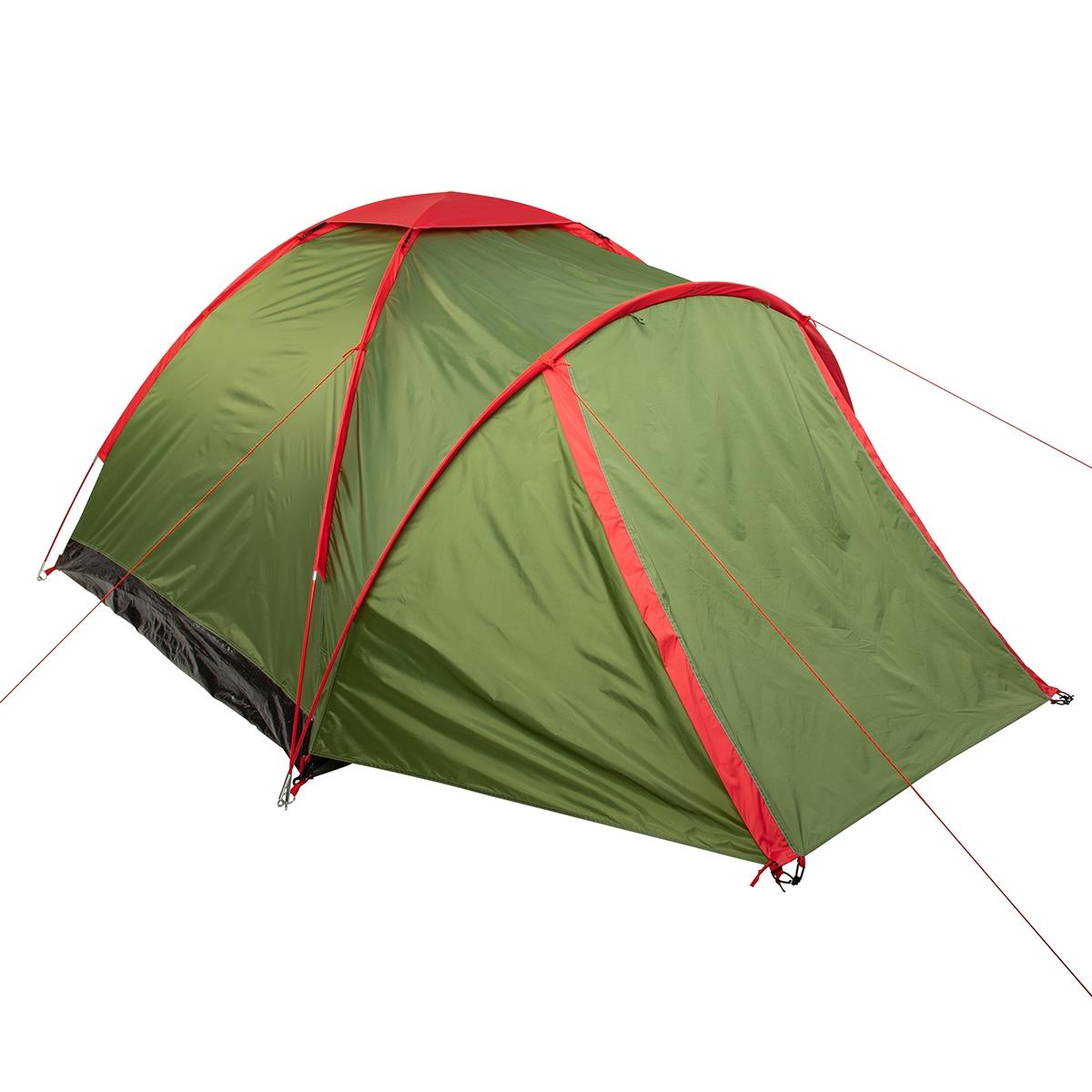 Палатка Campus Tour, кемпинговая, 3 места, зеленый