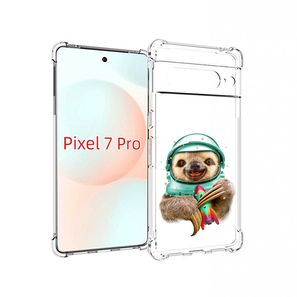

Чехол Mypads Ленивец Астронавт Для Google Pixel 7 Pro, Прозрачный, Tocco