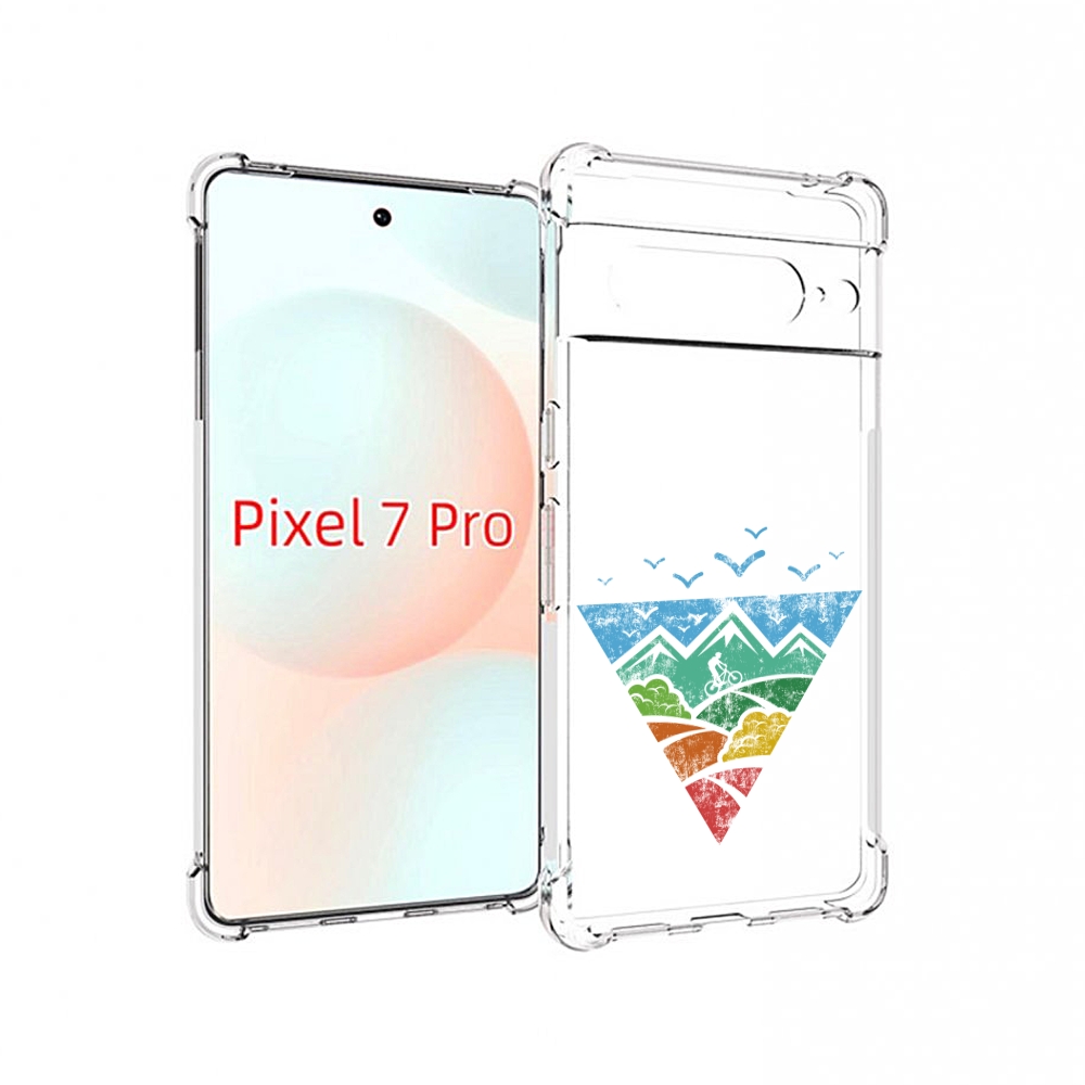 

Чехол Mypads Лес Земля Море Чайки Для Google Pixel 7 Pro, Прозрачный, Tocco
