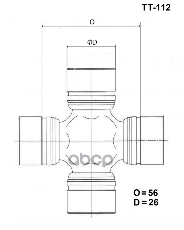 

Крестовина Карданного Вала Toyo TOYO арт. TT112