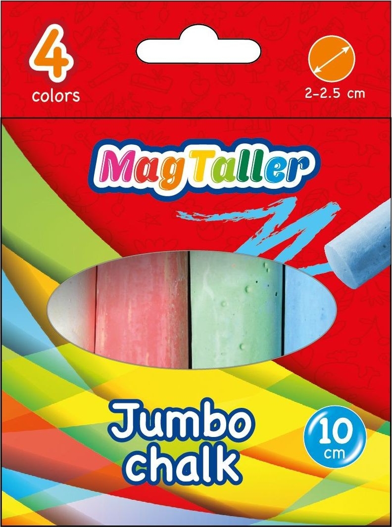 фото Мел magtaller jumbo цветной 4 штуки mag taller