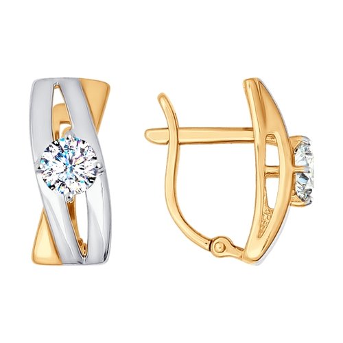 

Серьги из золота со swarovski Яхонт Ювелирный 129593, 129593