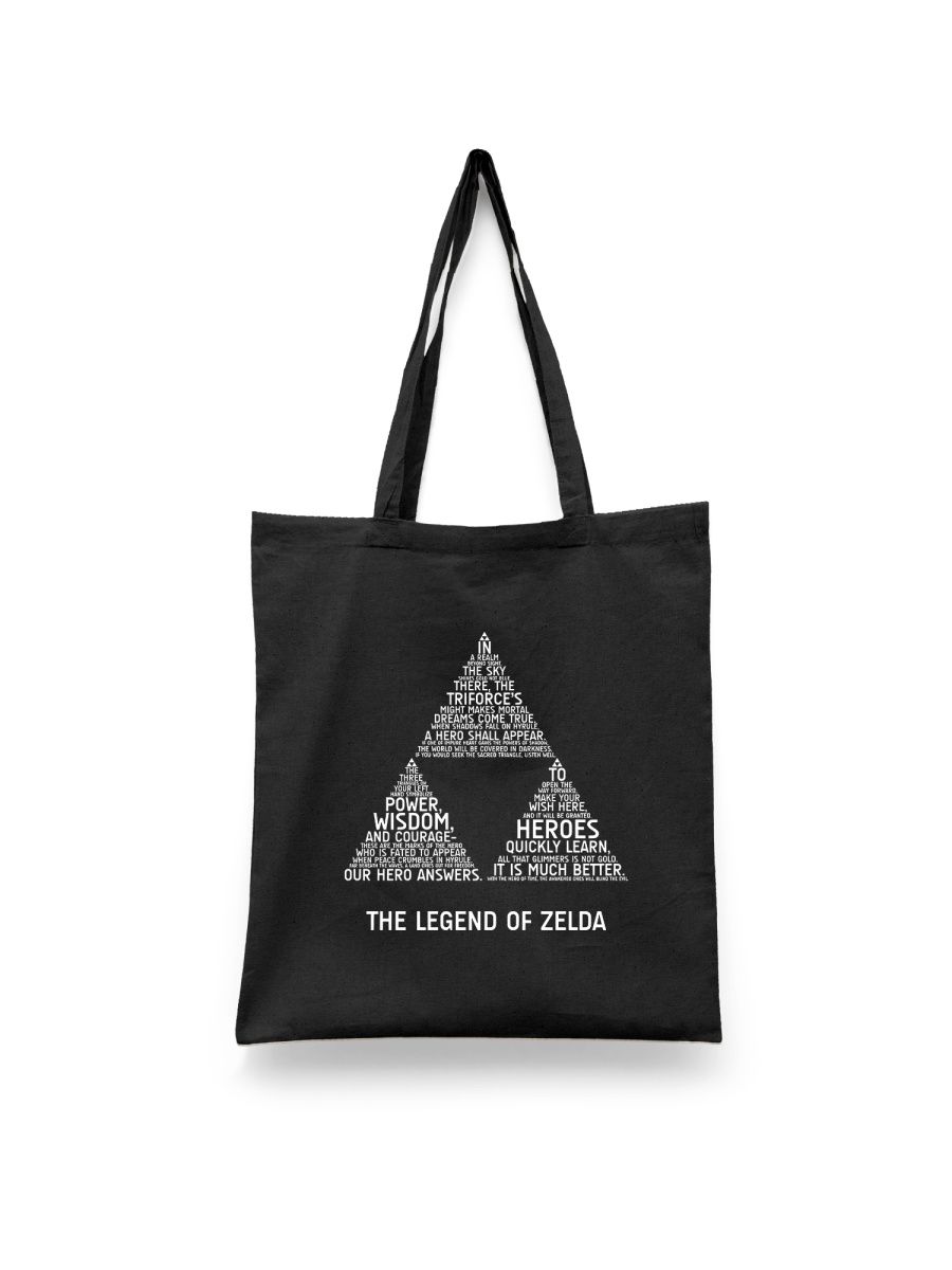 

Шоппер унисекс Каждому Своё Легенда о Зельде/The Legend of Zelda GMZL22, черный, Легенда о Зельде/The Legend of Zelda GMZL22