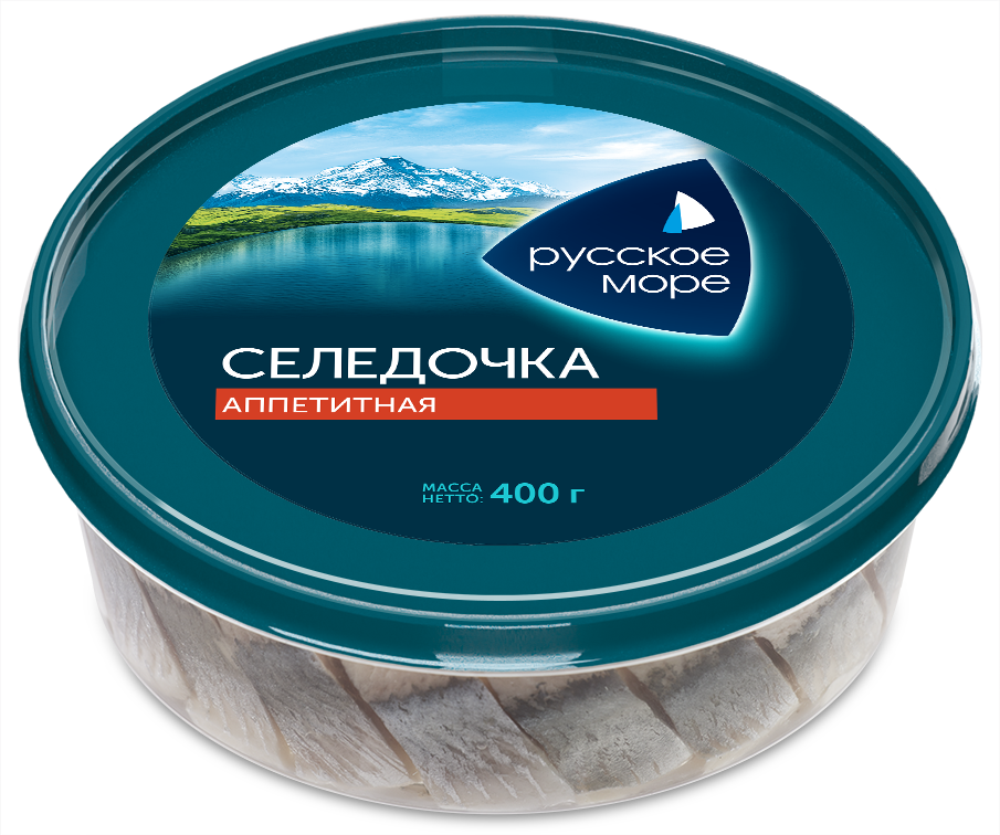 Сельдь Русское море Аппетитная в масле филе-кусочки 400 г 290₽