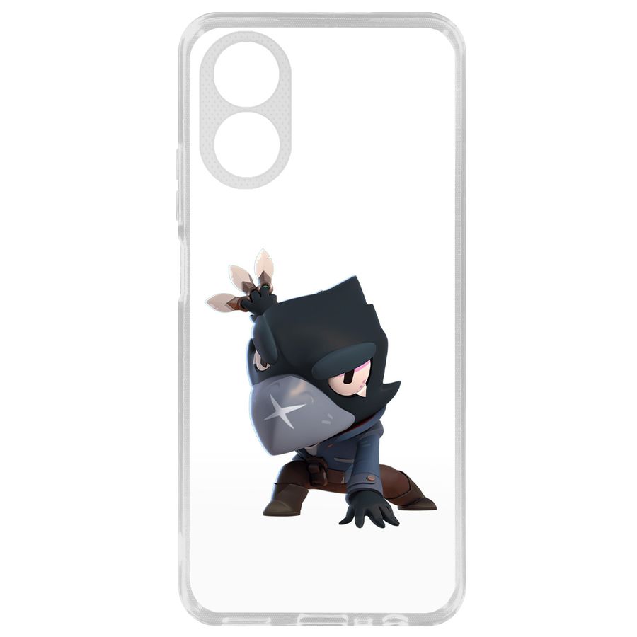 

Чехол-накладка Krutoff Brawl Stars-Ворон для Oppo A18, Прозрачный