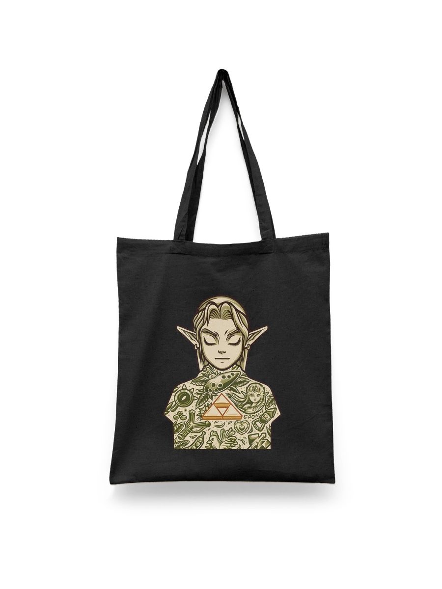 

Шоппер унисекс Каждому Своё Легенда о Зельде/The Legend of Zelda GMZL31, черный, Легенда о Зельде/The Legend of Zelda GMZL31