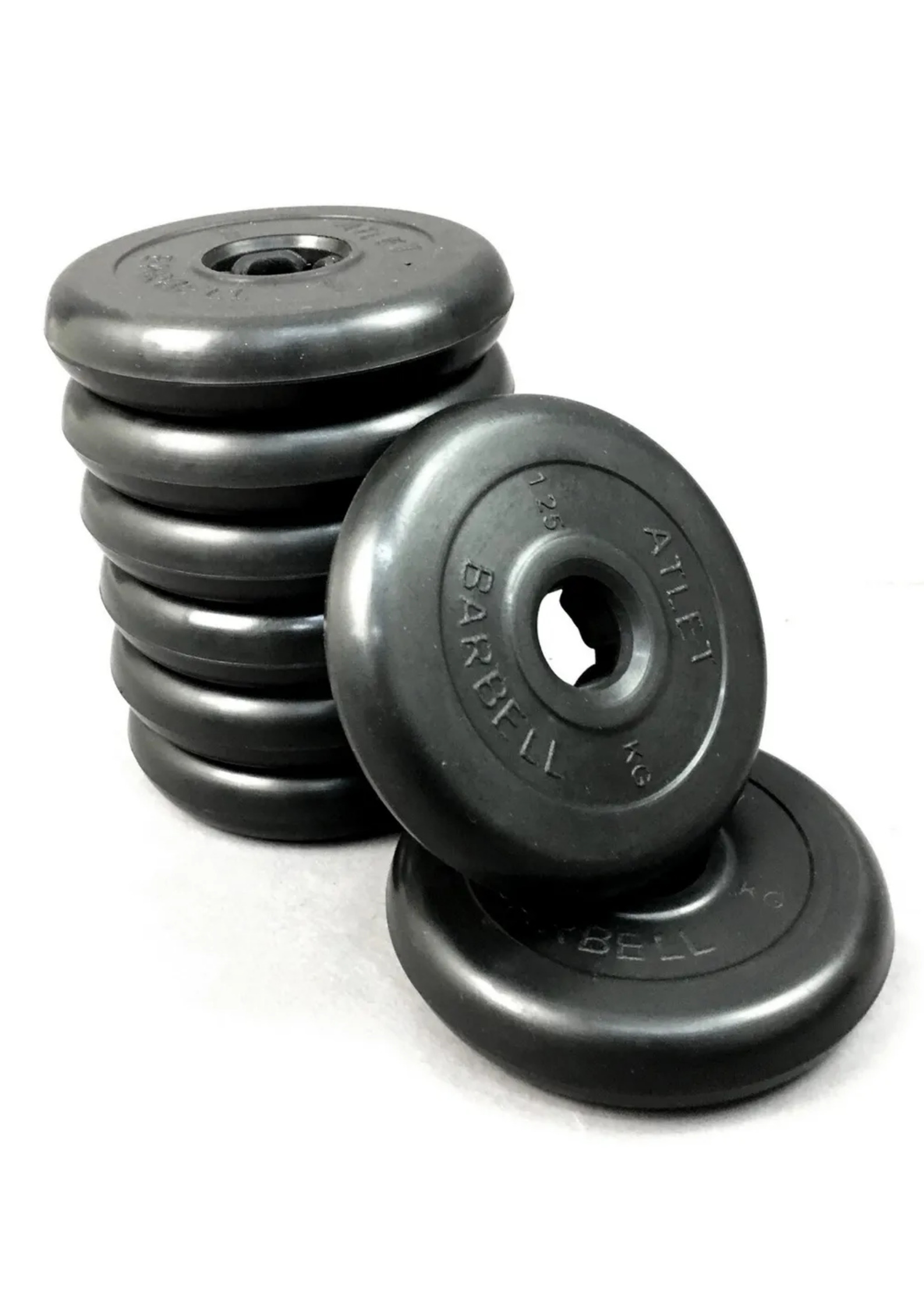 Комплект дисков MB Barbell Atlet 8 шт. по 1,25 кг, 26 мм черный