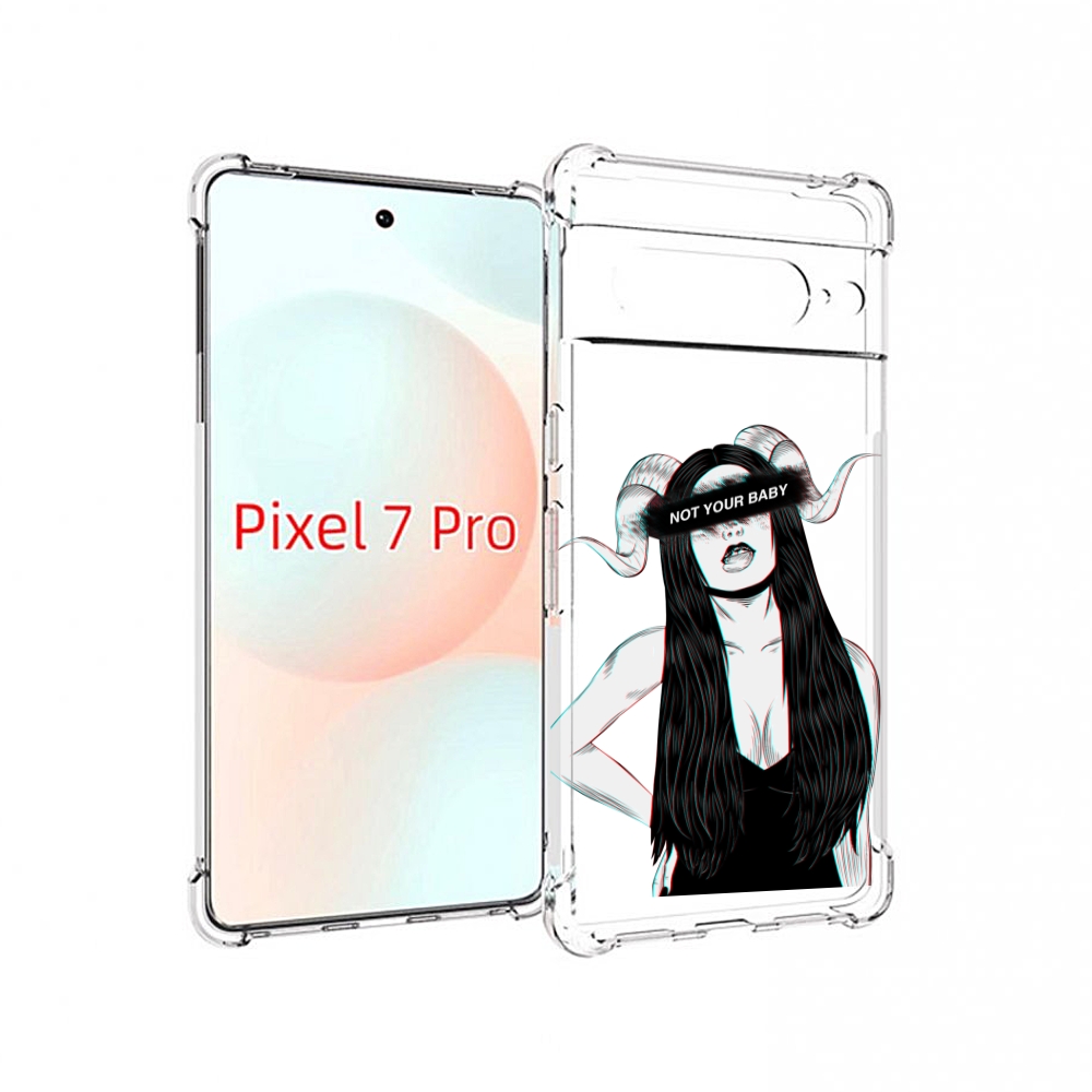 

Чехол Mypads Not-Your Для Google Pixel 7 Pro, Прозрачный, Tocco
