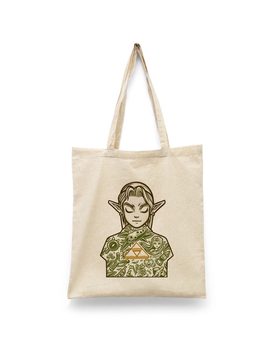 

Шоппер унисекс Каждому Своё Легенда о Зельде/The Legend of Zelda GMZL31, белый, Легенда о Зельде/The Legend of Zelda GMZL31