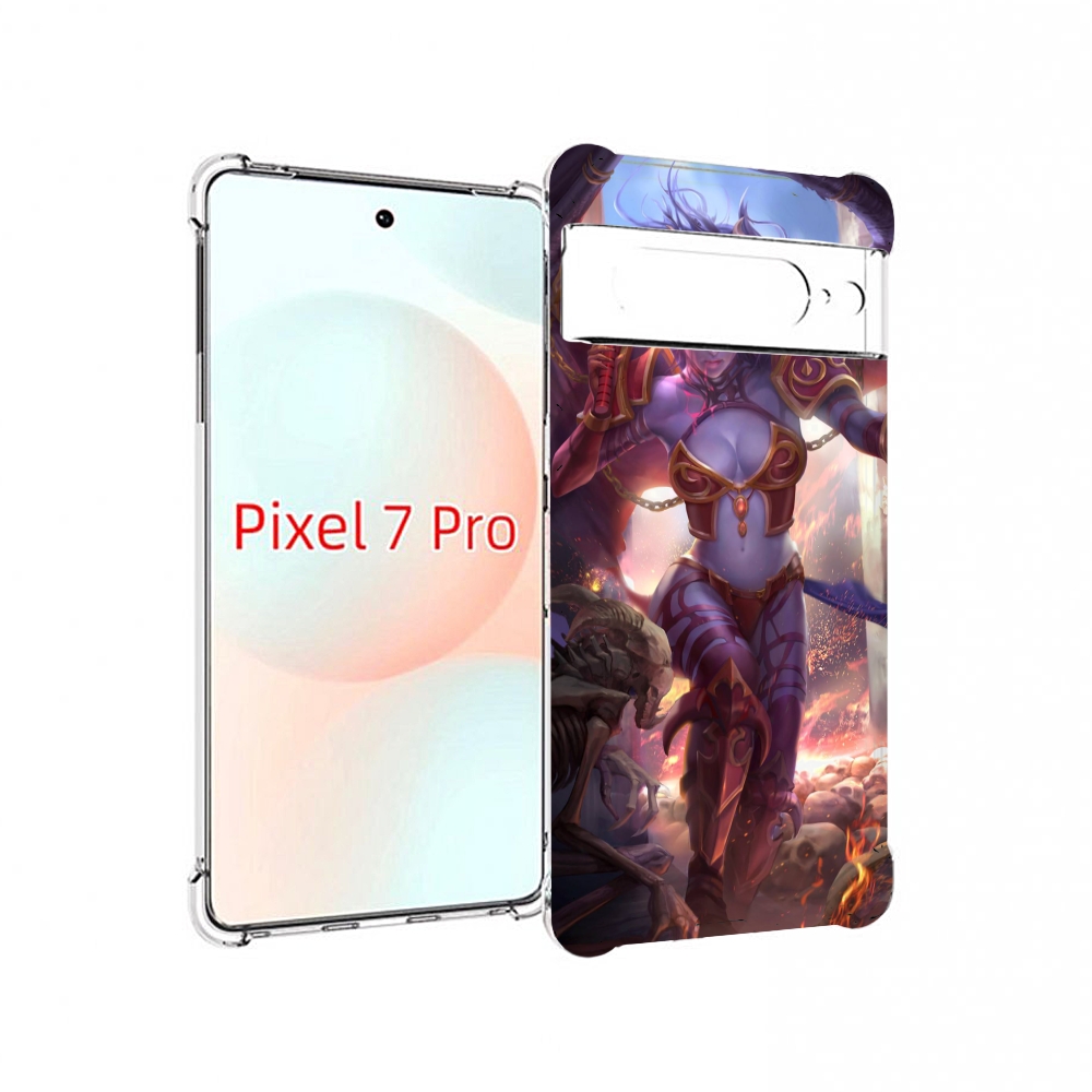 

Чехол Mypads Queen Of Pain Dota 2 Для Google Pixel 7 Pro, Прозрачный, Tocco