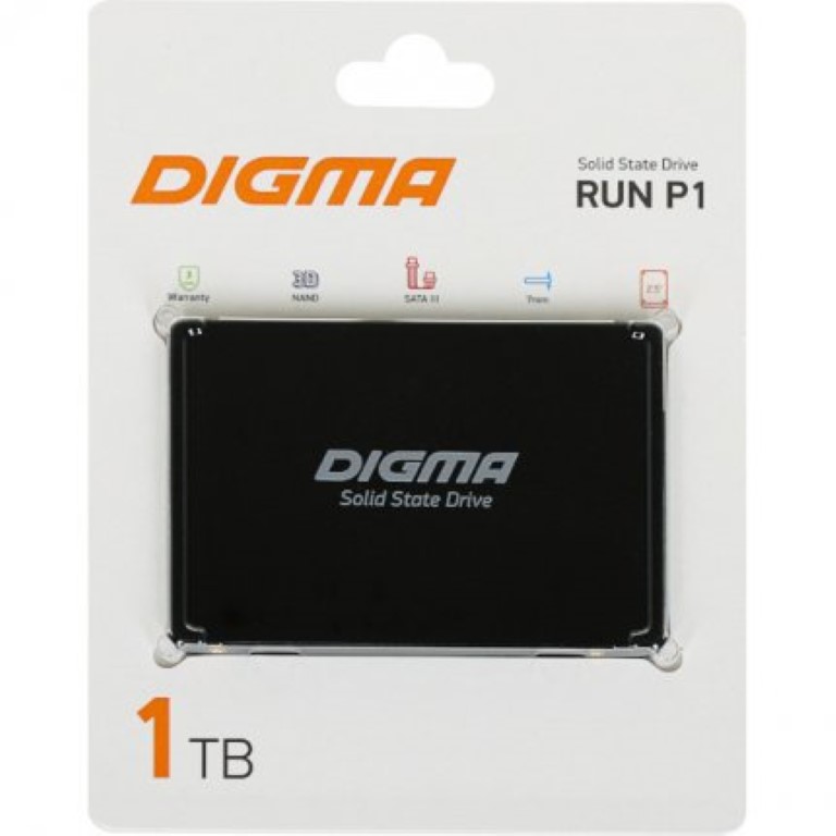 

SSD накопитель DIGMA Run P1 2.5" 1 ТБ (DGSR2001TP13T), Run P1