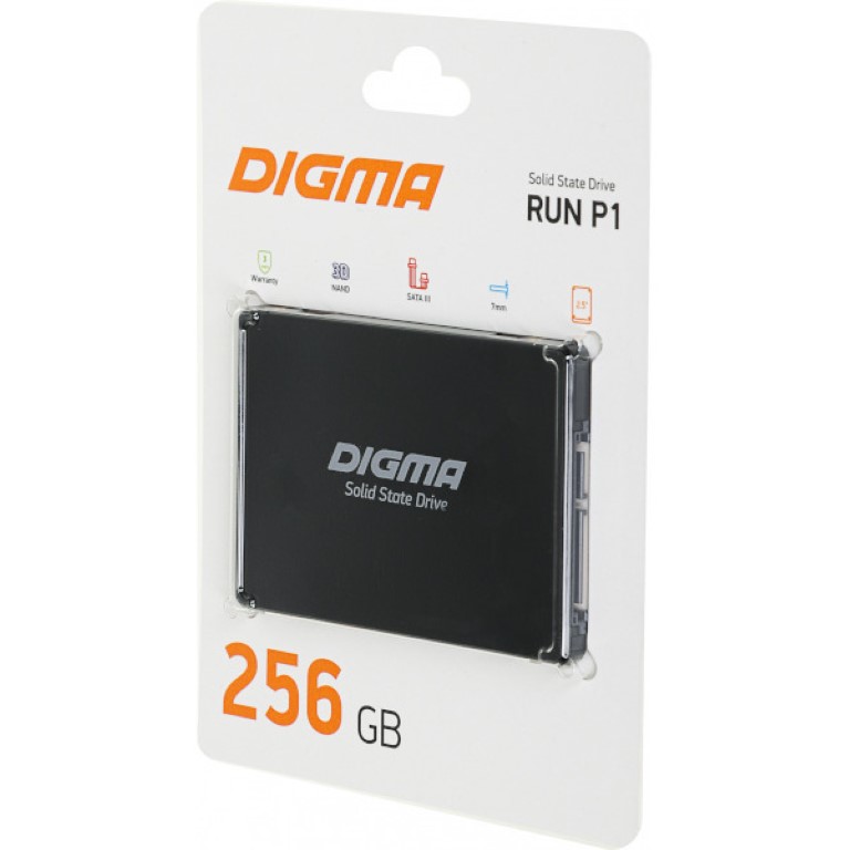 

SSD накопитель DIGMA Run P1 256 ГБ (DGSR2256GP13T), Run P1