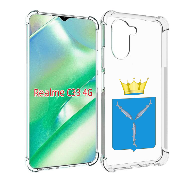 

Чехол MyPads герб-саратовская-область для Realme C33 4G, Прозрачный, Tocco
