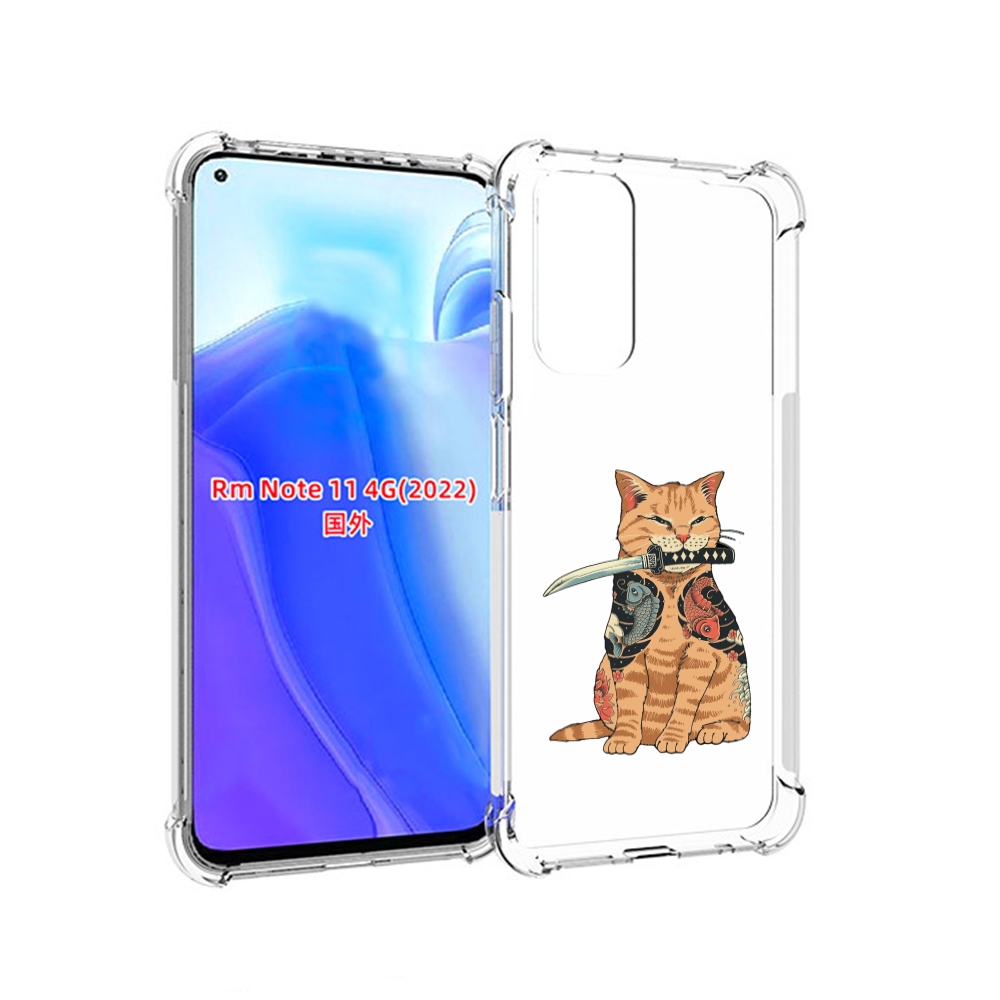 

Чехол MyPads кот-с-катаной для Xiaomi Redmi Note 11 4G ( Глобальная версия ), Tocco