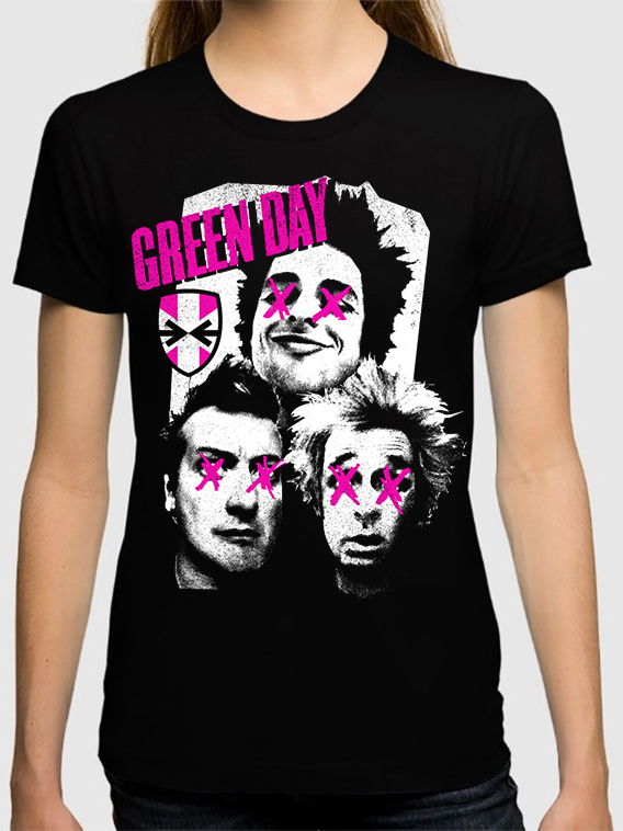 фото Футболка женская design heroes green day черная 2xl