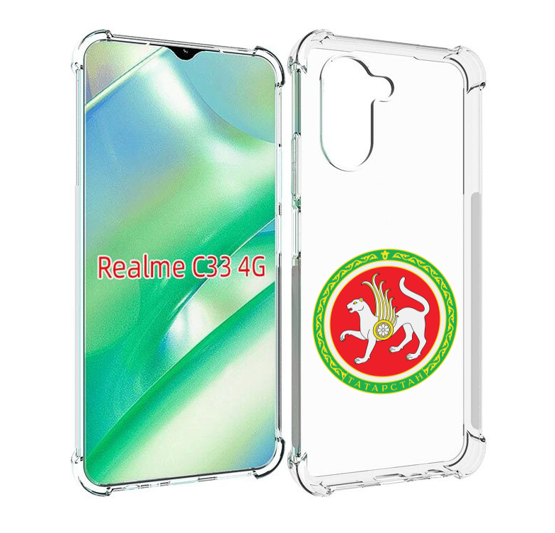 

Чехол MyPads герб-татарстан-казань для Realme C33 4G, Прозрачный, Tocco