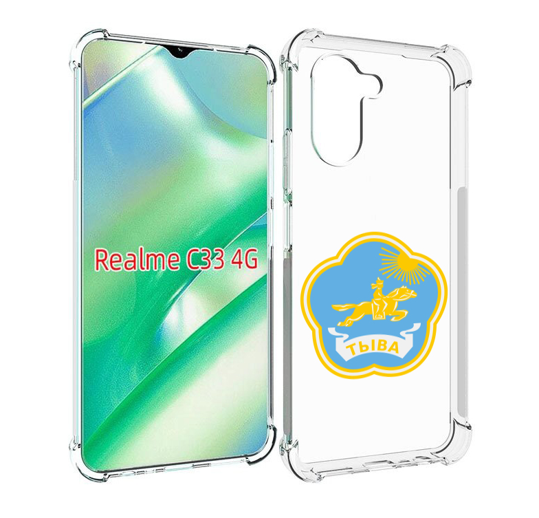 

Чехол MyPads герб-тыва-кызыл для Realme C33 4G, Прозрачный, Tocco