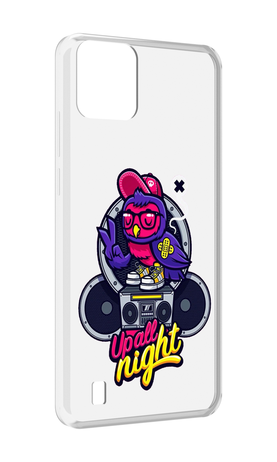 

Чехол MyPads попугай любит музыку для Blackview A55, Прозрачный, Tocco