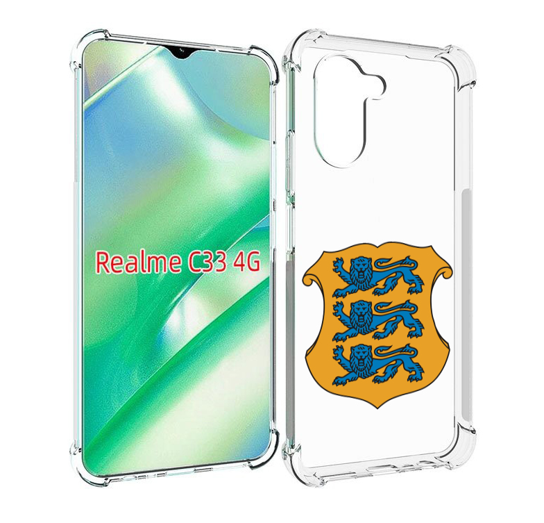 

Чехол MyPads герб-эстонии для Realme C33 4G, Прозрачный, Tocco