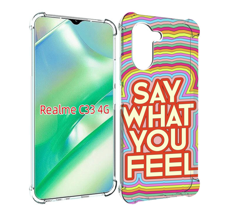 

Чехол MyPads говори то что чувствуешь для Realme C33 4G, Прозрачный, Tocco