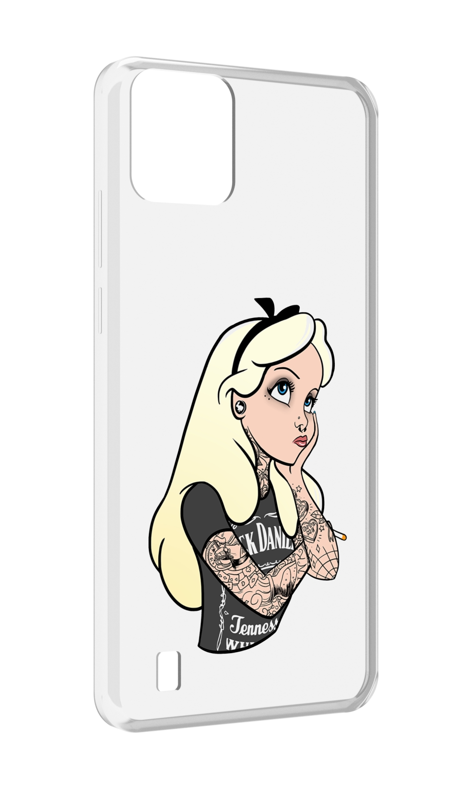 

Чехол MyPads принцесса-в-татуировках женский для Blackview A55, Прозрачный, Tocco