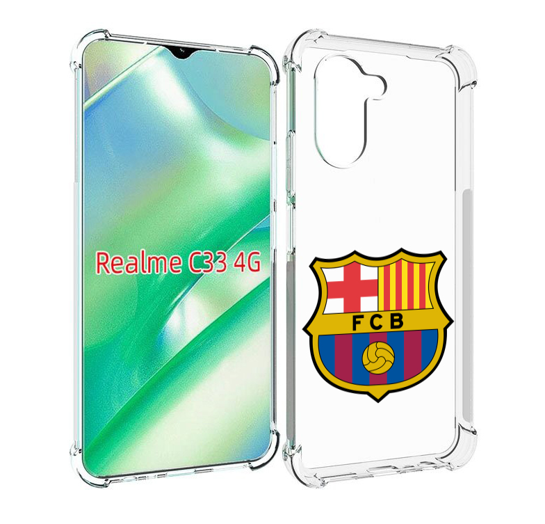 

Чехол MyPads ФК FCB Барселона для Realme C33 4G, Прозрачный, Tocco