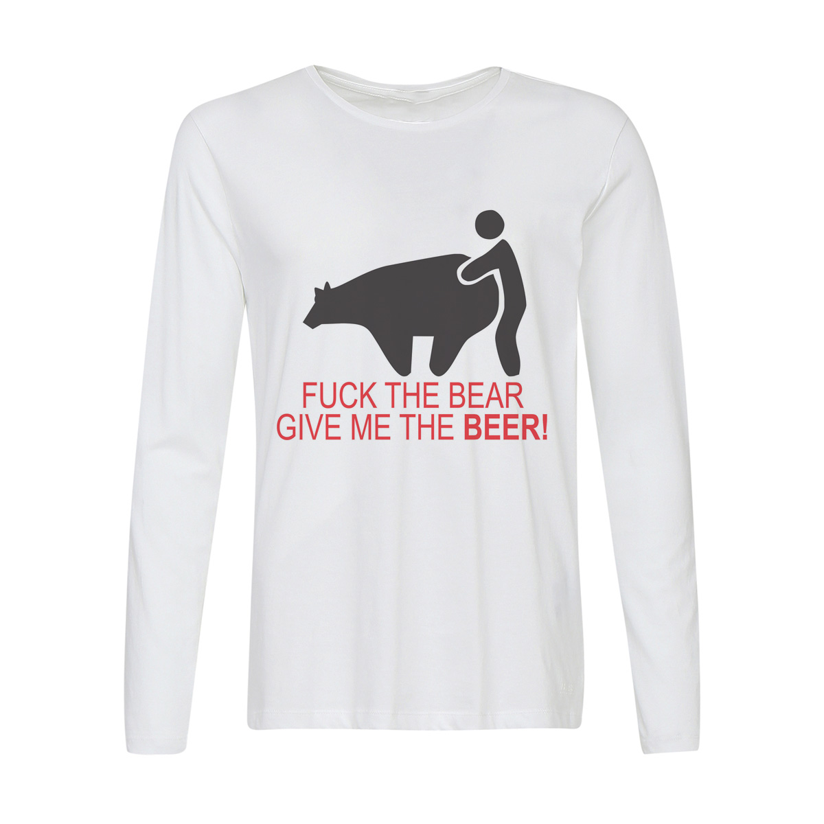 

Лонгслив CoolPodarok Fuck the beer give me the beer, g56w0146
