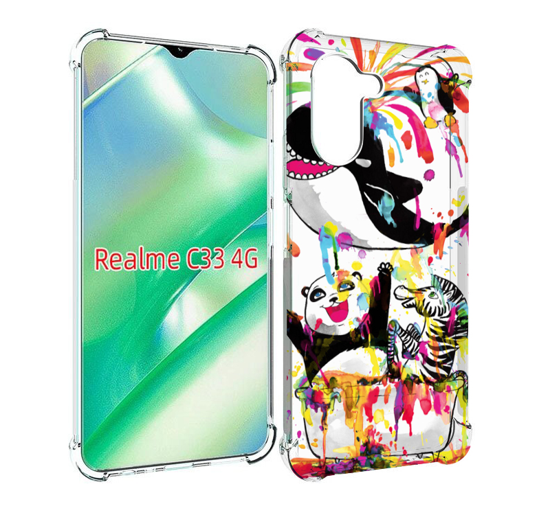 

Чехол MyPads Хиппи кит для Realme C33 4G, Прозрачный, Tocco
