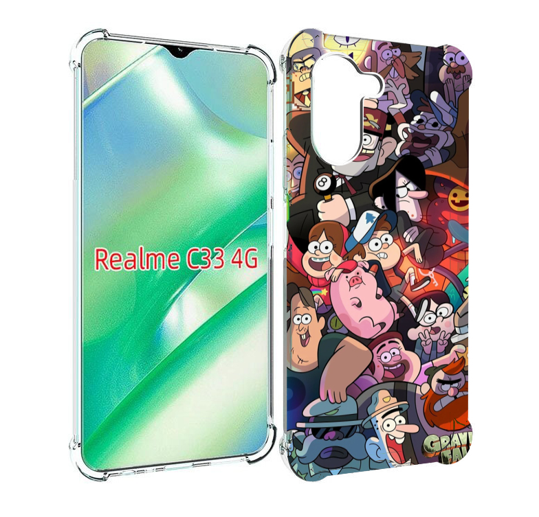 

Чехол MyPads гравити-фолз для Realme C33 4G, Прозрачный, Tocco
