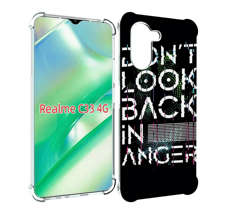 

Чехол MyPads графический-текст для Realme C33 4G, Прозрачный, Tocco