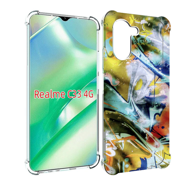 

Чехол MyPads граффити-хаос для Realme C33 4G, Прозрачный, Tocco