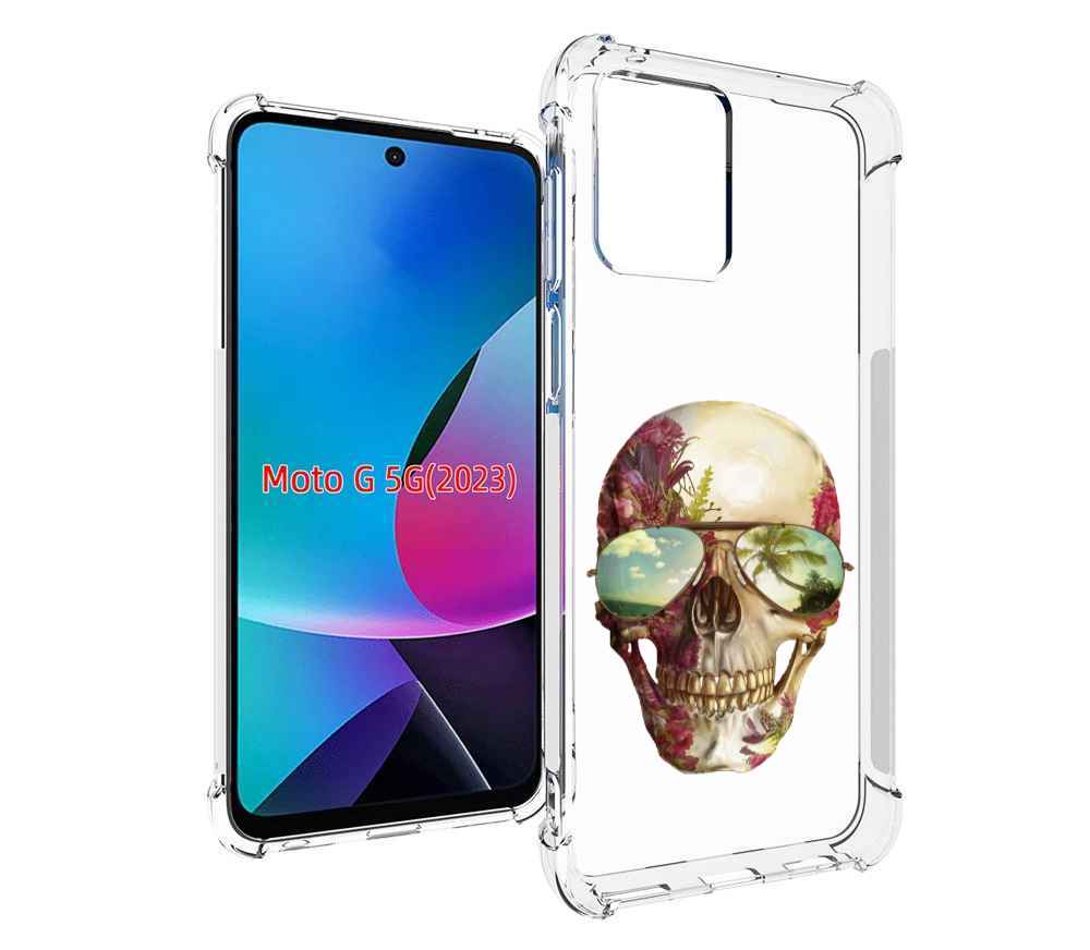 

Чехол MyPads Череп с очками для MOTO G 5G 2023, Tocco