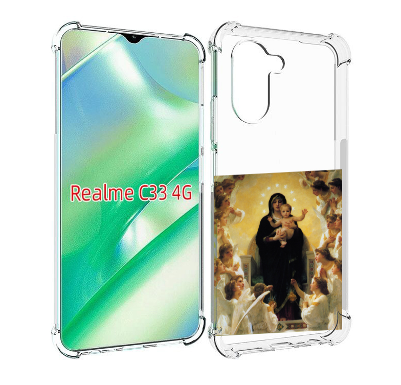 

Чехол MyPads дева-мария для Realme C33 4G, Прозрачный, Tocco