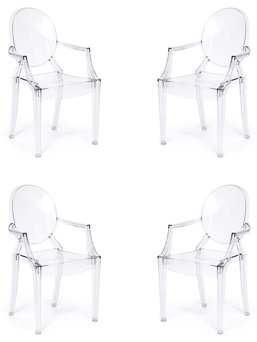 

Комплект стульев 4 шт. TetChair MEDALION (mod. 922), бесцветный, MEDALION