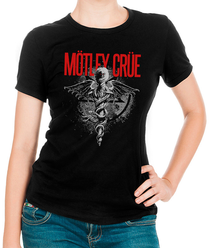 фото Футболка женская design heroes motley crue черная m