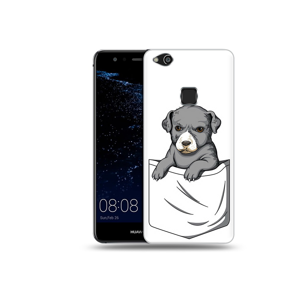 

Чехол MyPads Tocco для Huawei P10 Lite собачка в кармане (PT62135.59.611), Прозрачный, Tocco