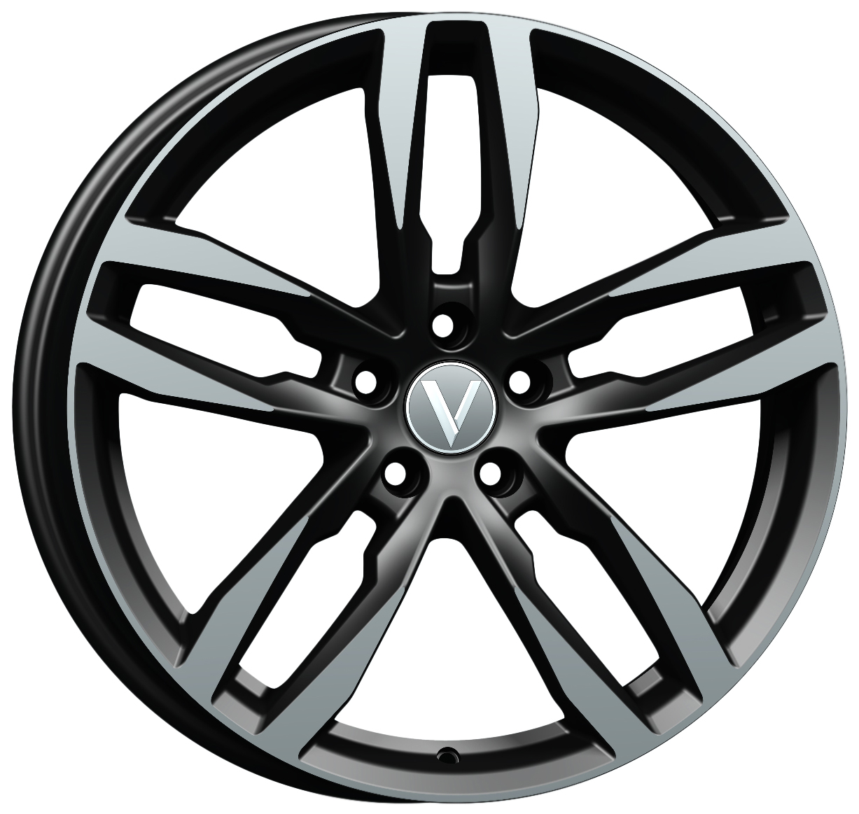 

Vector В220 8,0\R19 5*114,3 ET45 d67,1 Алмаз черный [22009AB]