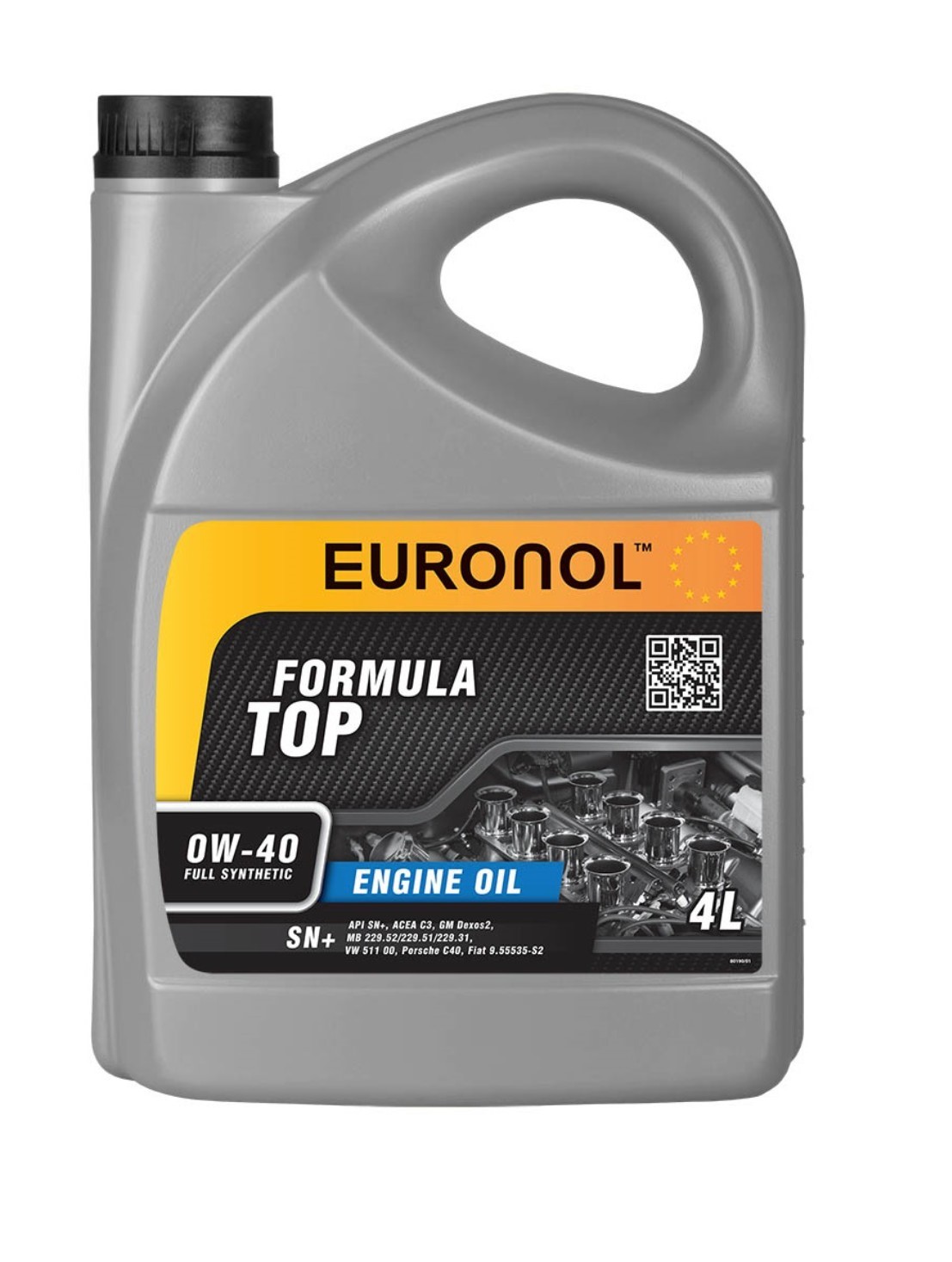 Моторное масло Euronol Top Formula 0W40 4л