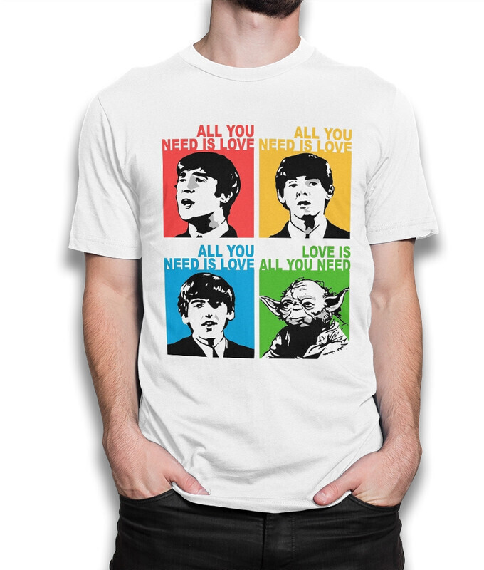 

Футболка мужская Dream Shirts Битлз - Йода - All You Need Is Love 1000283222 белая S, Битлз - Йода - All You Need Is Love 1000283222