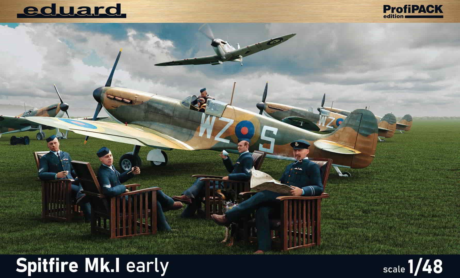 фото Сборная модель eduard 1/48 истребитель spitfire mk. i early 82152