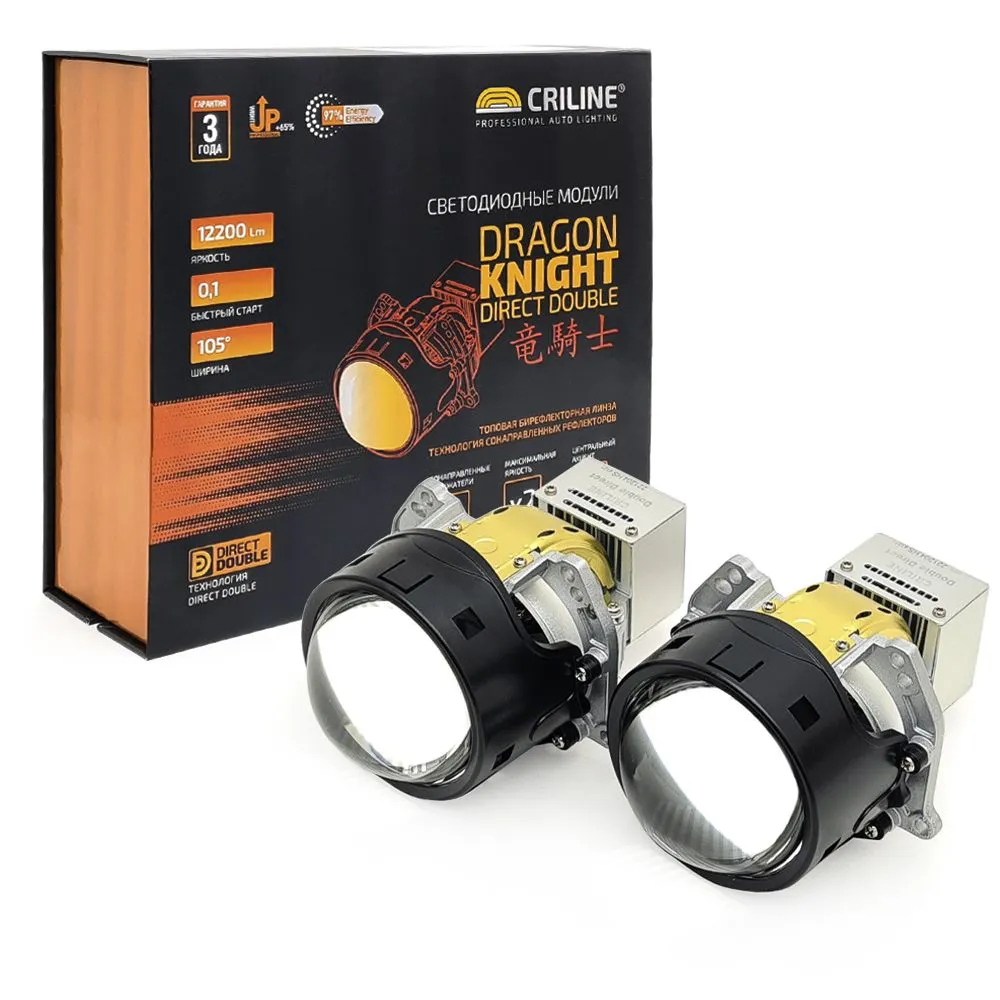 

Светодиодные линзы Criline Dragon Knight Double Direct